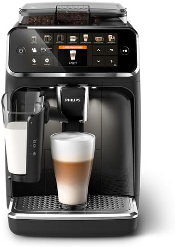 Kaffeevollautomat Serie 5400 (EP5441/50) – Espressomaschine für 12 Getränke,schnell reinigendes LatteGo System,intuitives TFT-Display,anpassbare Kaffeeeinstellungen